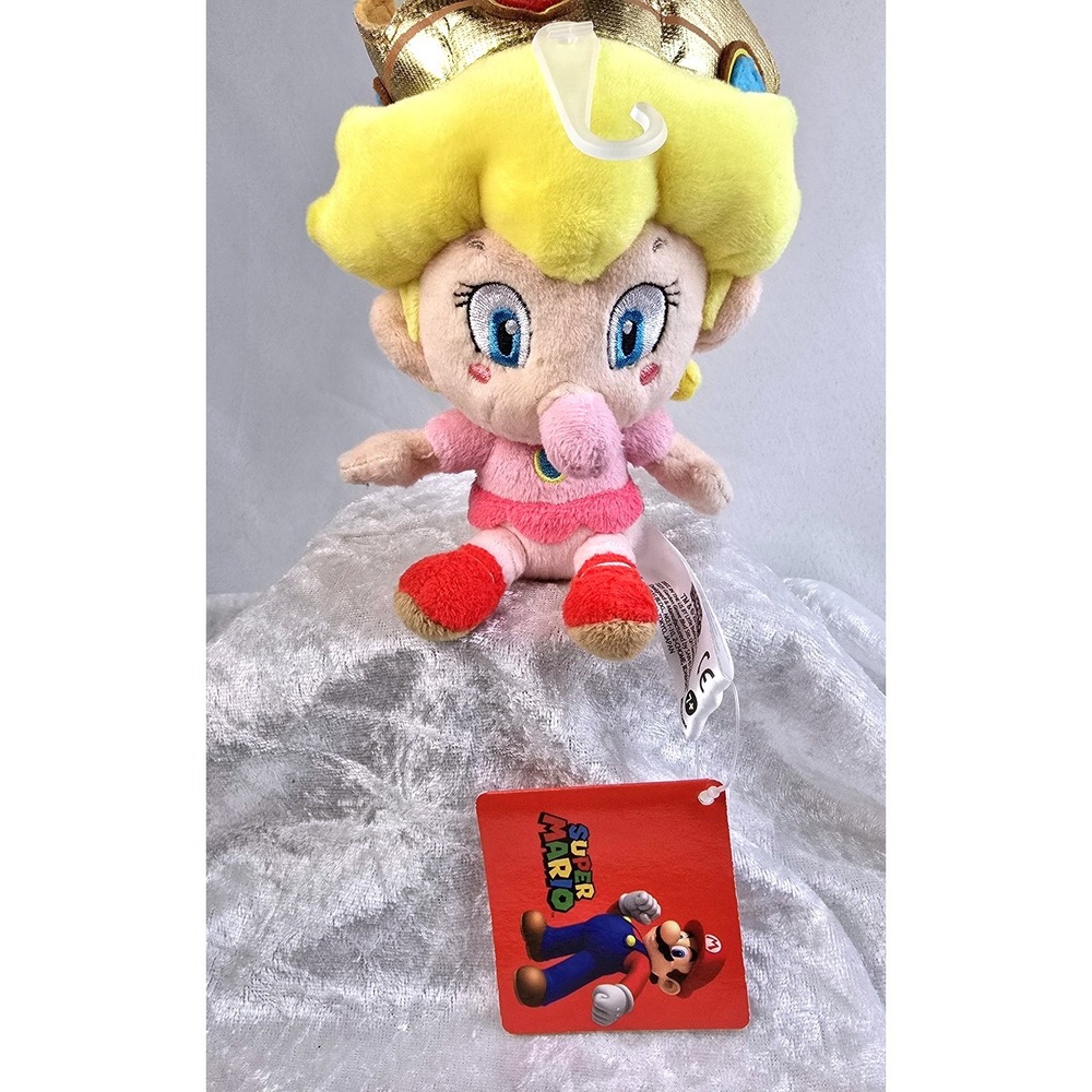 2012 Super Mario Princess Baby Peach Plush Little Buddy 6" Nintendo W/Tags